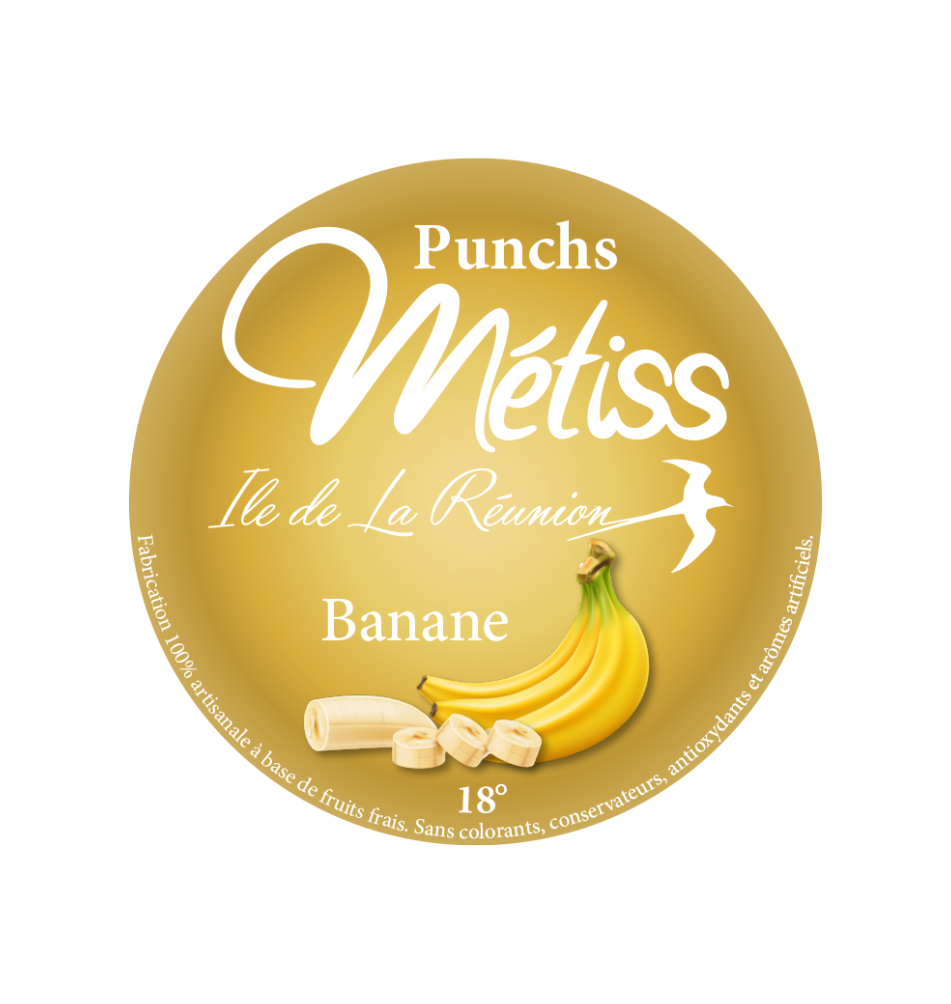 Rhum Métiss - Punch Banane 35cl, 18°