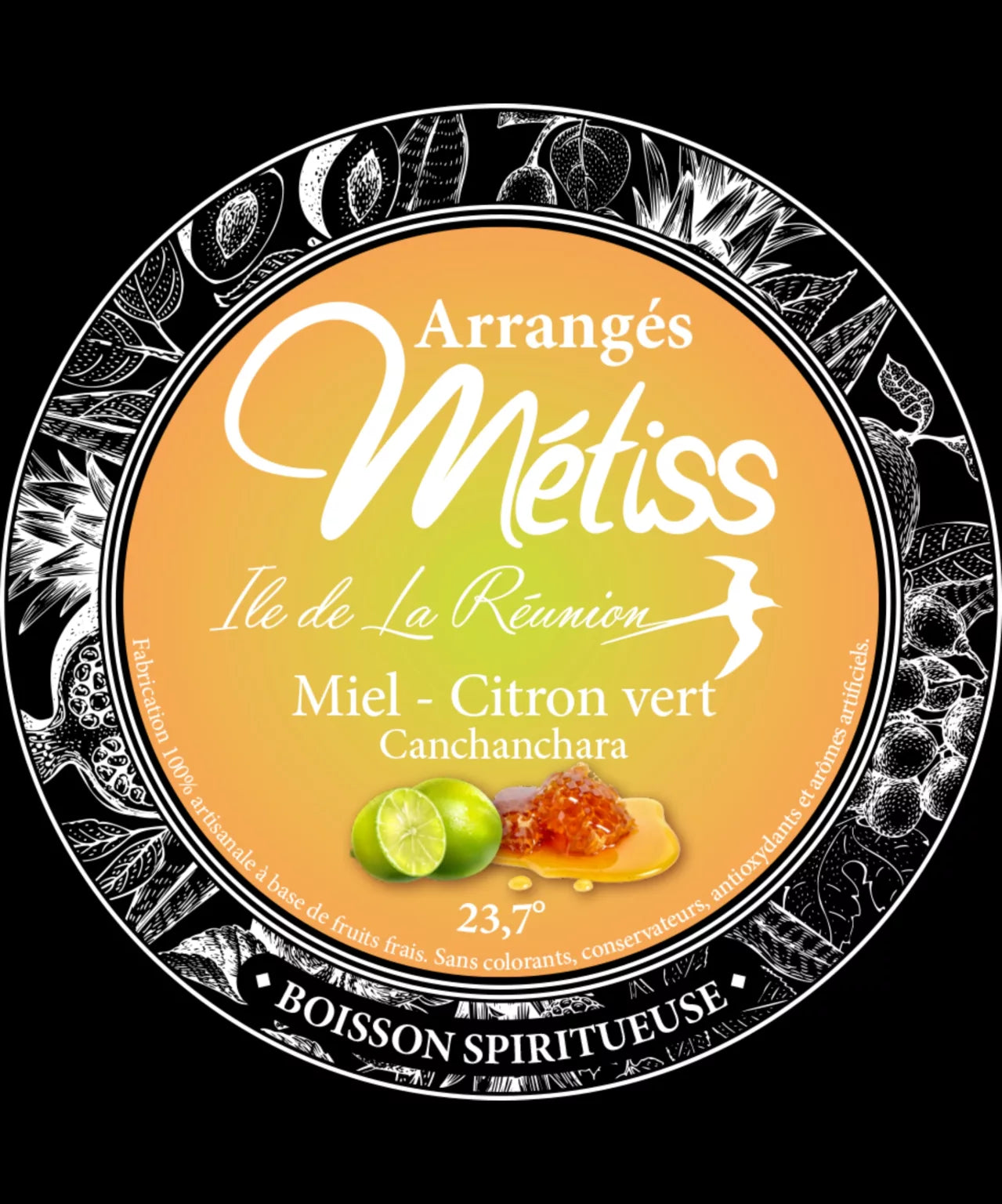 Rhum Métiss - Arrangés miel et citron vert, 35cl