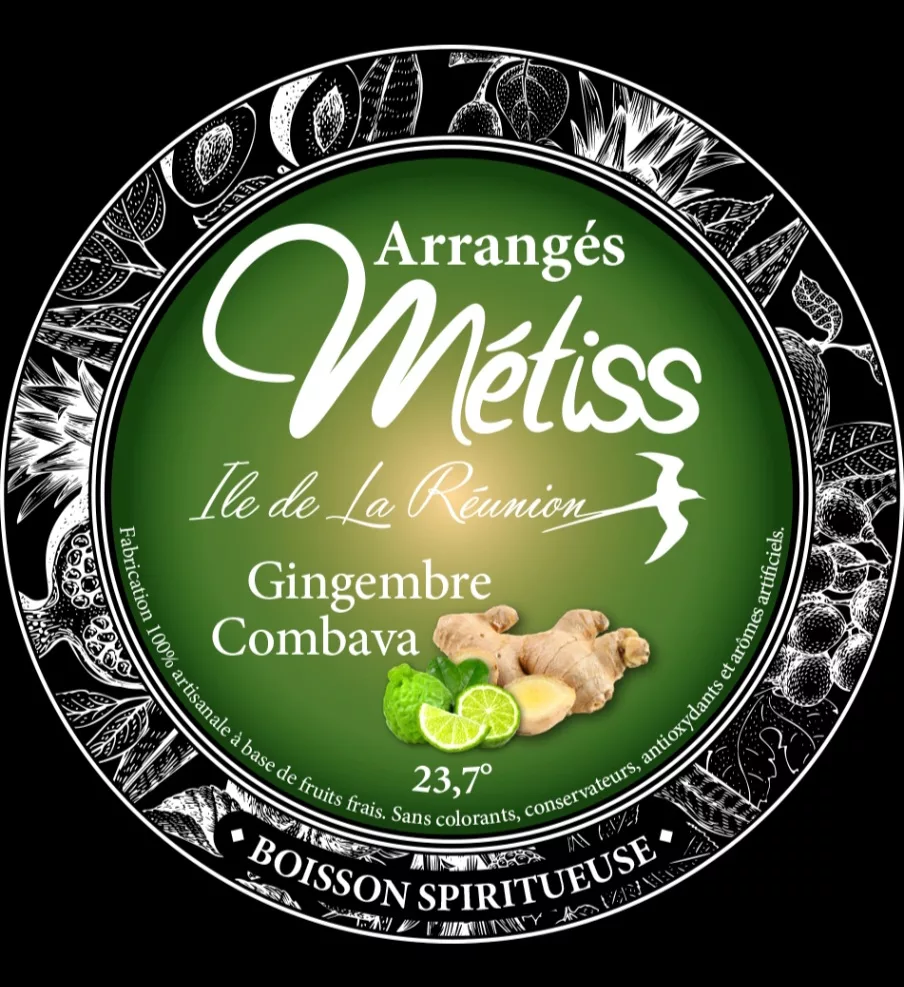 Rhum Métiss - Arrangés Gingembre et combava, 35cl