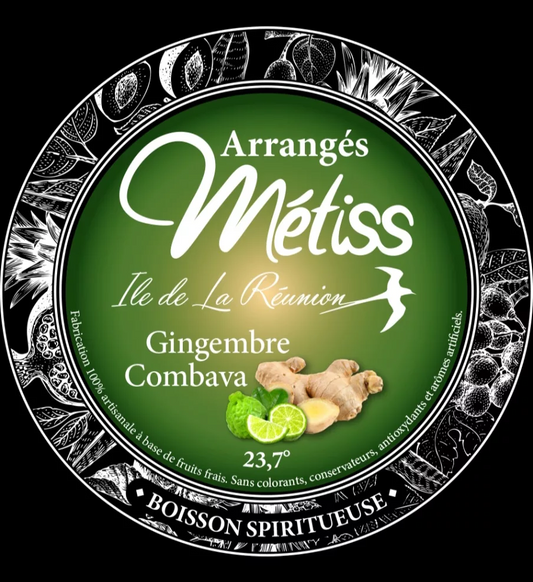 Rhum Métiss - Arrangés Gingembre et combava, 35cl