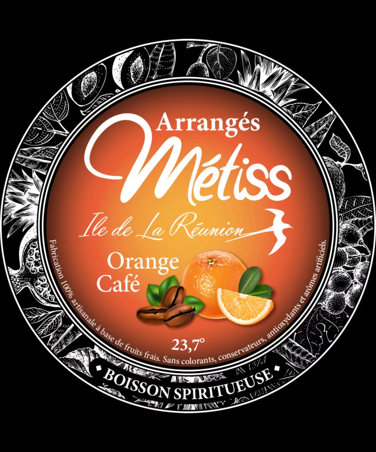 Rhum Métiss - Arrangés orange et café, 35cl