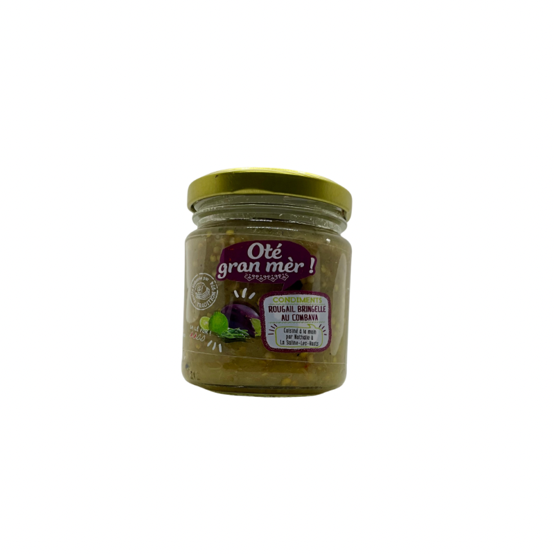 Oté Gran Mèr - Rougail bringelle au combava, 200g